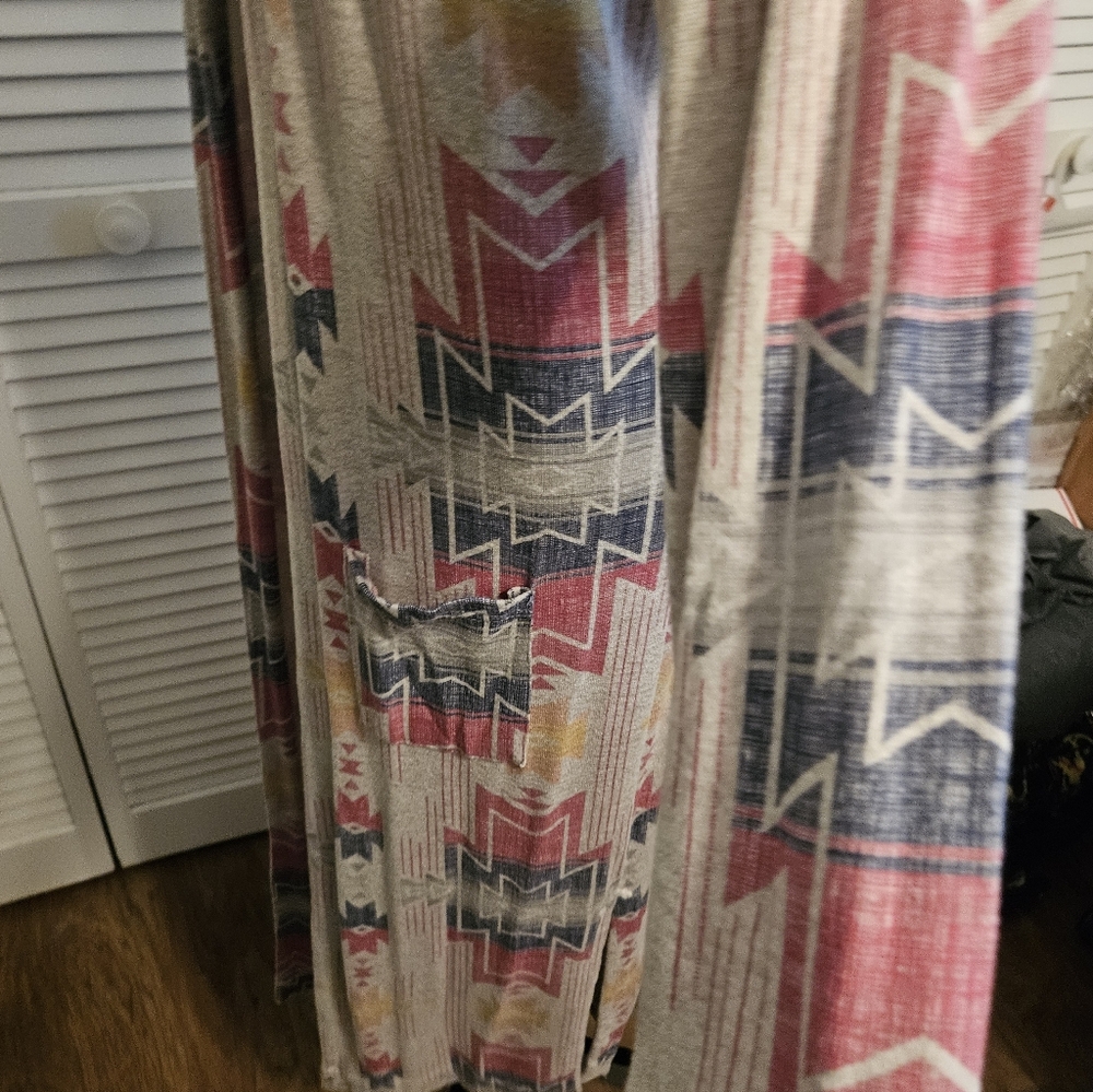 Geometric / Aztec Pattern Long Duster - image 6